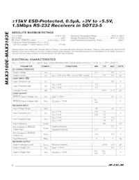 MAX3183EEUK-T Datasheet Pagina 2