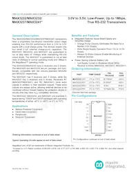 MAX3232CSE-T Datenblatt Cover