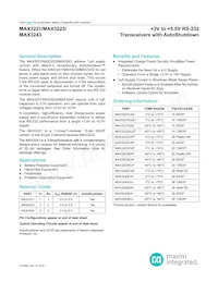 MAX3243EEAI+TG1Z Datasheet Copertura