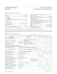 MAX3243EEAI+TG1Z Datasheet Page 2
