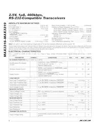 MAX3317CUP+T Datasheet Page 2