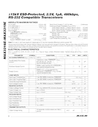 MAX3317EEAP+TG52 Datasheet Pagina 2