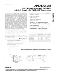 MAX3430MSA/PR3+ Datenblatt Cover