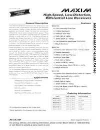 MAX4144EEE+T Datasheet Copertura