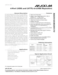 MAX9169EUE+T Datenblatt Cover