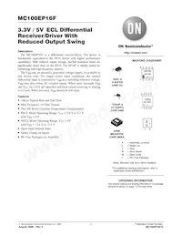 MC100EP16FDTR2G Datasheet Copertura