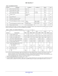 MC100LVEL17DWR2G Datasheet Pagina 3