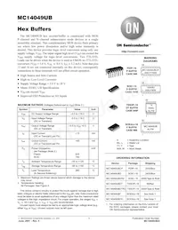 MC14049UBFEL Datenblatt Cover