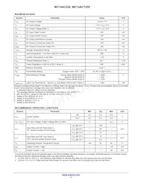 MC74ACT259DR2G Datasheet Pagina 4