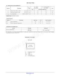 MC74ACT564NG Datasheet Page 5