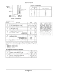 MC74HCT259ADTG Datasheet Pagina 2