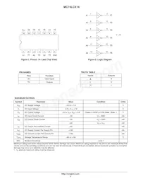 MC74LCX14MG Datasheet Page 2