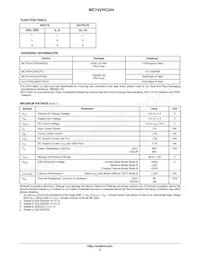 MC74VHC244MELG Datasheet Pagina 2