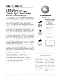 MC74VHCT259AMEL Datasheet Cover