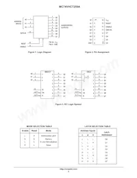 MC74VHCT259AMEL Datasheet Page 2