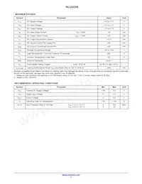 NLU2G06CMX1TCG Datasheet Page 2