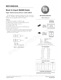 NLV74HC20ADR2G Datenblatt Cover