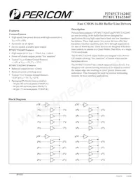 PI74FCT16244TAEX Datenblatt Cover