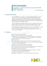 SSTUA32S865ET Datenblatt Cover