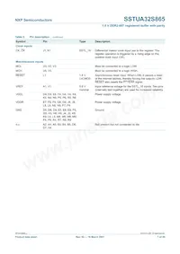 SSTUA32S865ET Datasheet Pagina 7