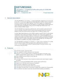 SSTUM32865ET/S Datenblatt Cover