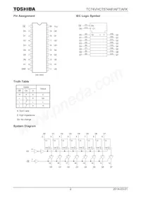 TC74VHCT574AFT(ELM Datenblatt Seite 2