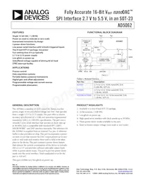 AD5062ARJZ-1REEL7 Datasheet Copertura