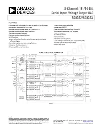 AD5363BCPZ-REEL7 Datasheet Copertura