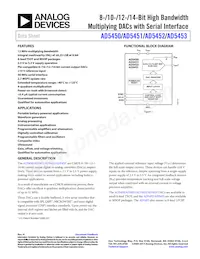 AD5453YRM-REEL7 Datasheet Copertura