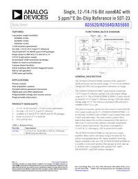 AD5640BCPZ-2RL7 Datasheet Copertura