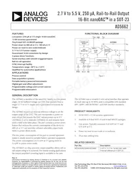 AD5662BRJ-1REEL7 Datasheet Cover