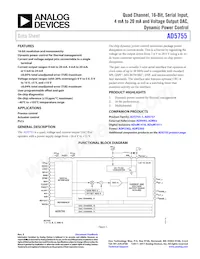 AD5755BCPZ-REEL7數據表 封面