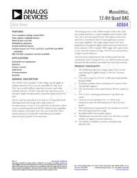 AD664TD-UNI Datasheet Cover