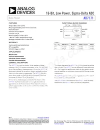 AD7171BCPZ-REEL7 Datenblatt Cover