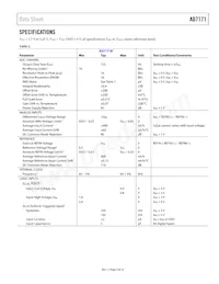 AD7171BCPZ-REEL7數據表 頁面 3