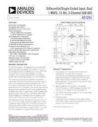 AD7265BCPZ-REEL Datenblatt Cover