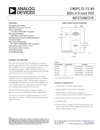 AD7273BUJZ-REEL7 Datasheet Copertura