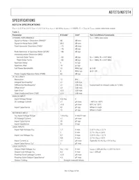 AD7273BUJZ-REEL7 Datasheet Pagina 3