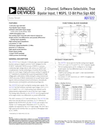 AD7322BRUZ-REEL Datenblatt Cover