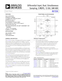 AD7356YRUZ-500RL7數據表 封面