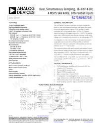 AD7381BCPZ Datasheet Copertura