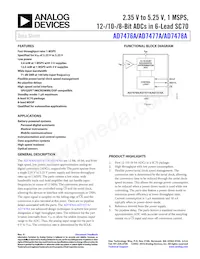 AD7476ABRM-REEL7 Datenblatt Cover