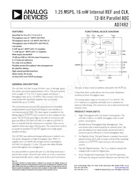 AD7492ARZ-REEL7 Datasheet Cover