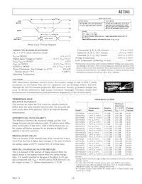 AD7545ALNZ Datasheet Pagina 3