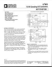 AD7580KPZ Datasheet Copertura