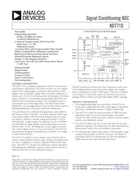 AD7710AR-REEL7數據表 封面