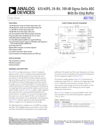 AD7762BSVZ-REEL Datasheet Copertura