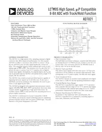 AD7821KN Datasheet Copertura