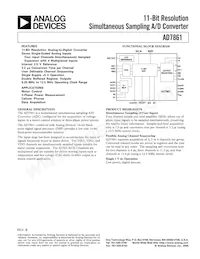 AD7861AP Datasheet Copertura