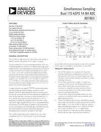 AD7863ARS-2REEL7 Datenblatt Cover